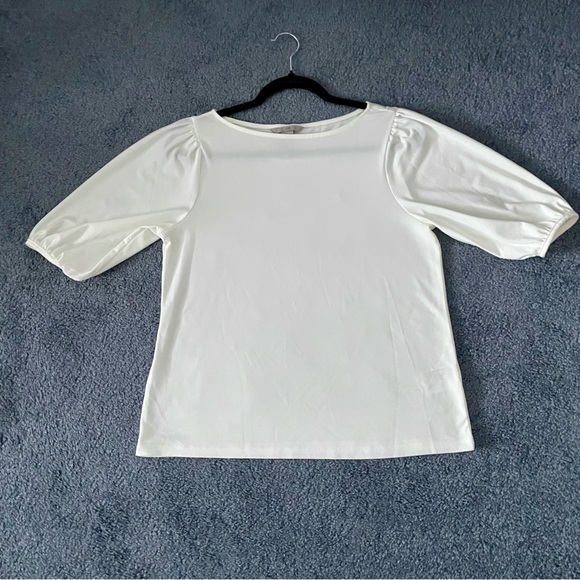 H&M Puff Sleeve Blouse White - Size Small - Picture 6 of 11
